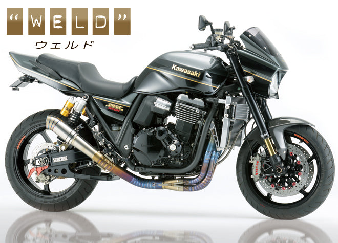 ZRX1200DAEG 4in1 ウェルドクラフト<br>チタン3D EXマフラー