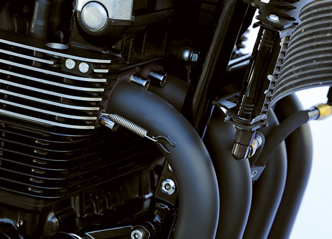 ZEPHYR1100 4in1 機械曲げ スチール メガホンEXマフラー【カットオイルパン付き】