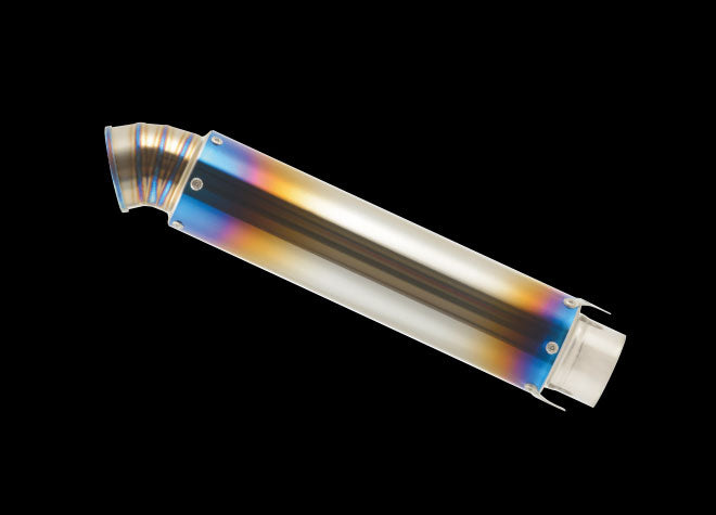 ZEPHYR1100 4in1 手曲げチタンEXマフラー (カットOILパン付き)【HEAT-POLISH】